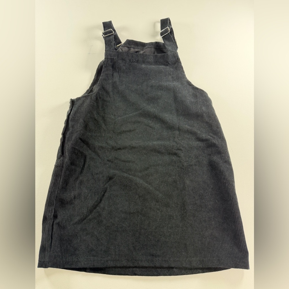 Cupshe Women's Corduroy Mini Overall Dress - S - Black - Picture 6 of 9